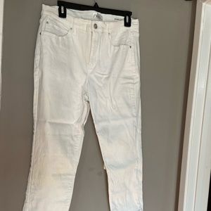 Like new white denim ankle pants